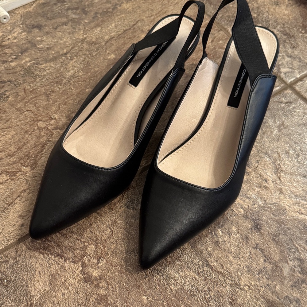 Black Slingback Women's Shoes